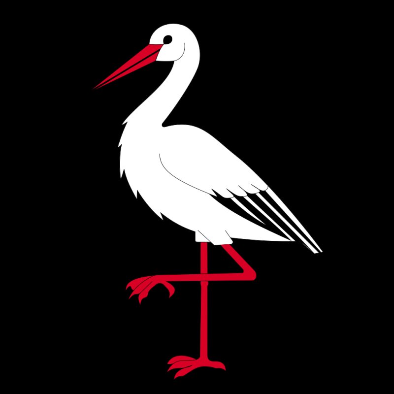 Аист рисунок