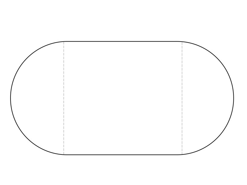 Овал трафарет