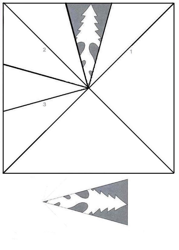 Готовые трафареты снежинок
