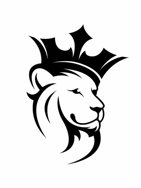 Трафарет Льва для вырезания
