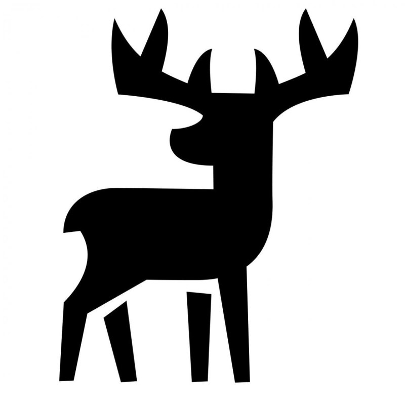 Силуэт оленя
