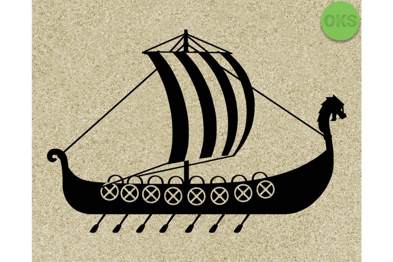Нарисовать корабль викингов Драккар