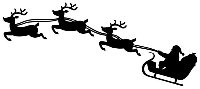 Упряжка трафарет