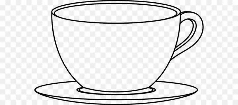 Чашка раскраска для малышей