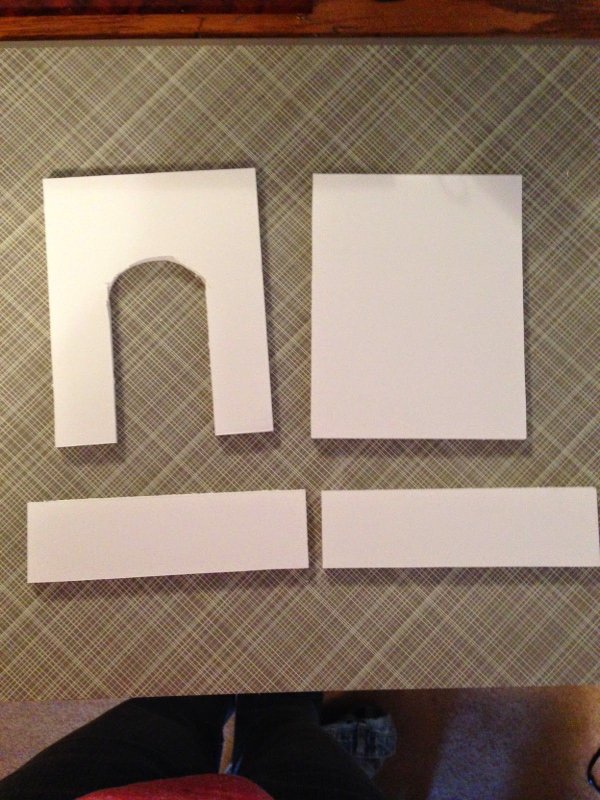 Камин для кукол из картона