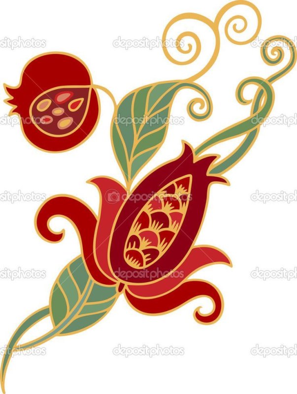 Гранатовый узор