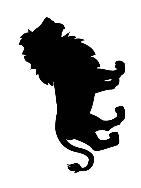 Трафарет Льва для вырезания