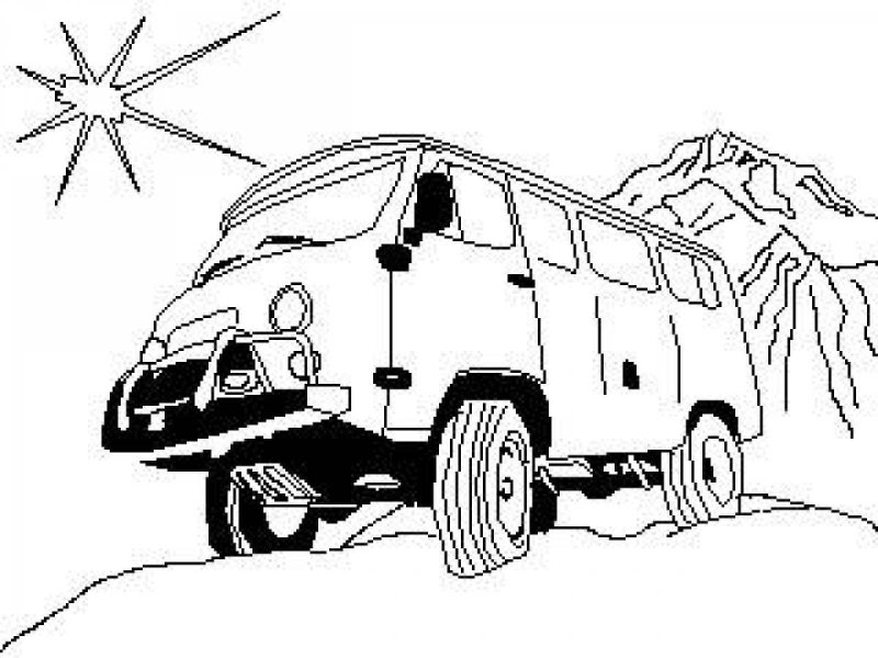 УАЗ 452 Буханка спереди вектор