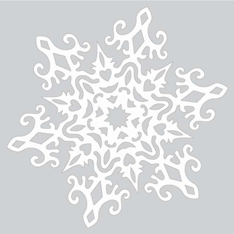 Вытынанки снежинки