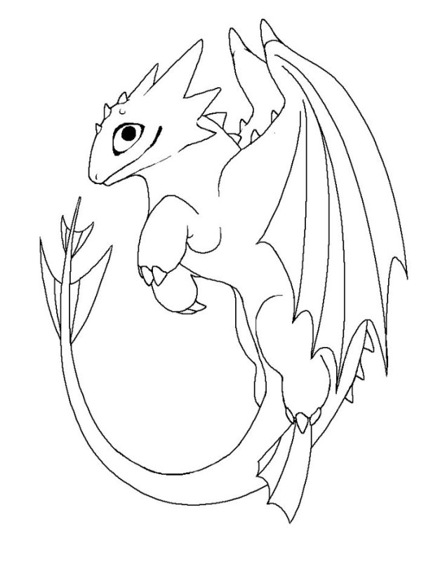 Контурный дракон