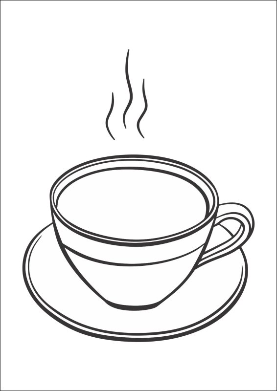 Аппликация чашка