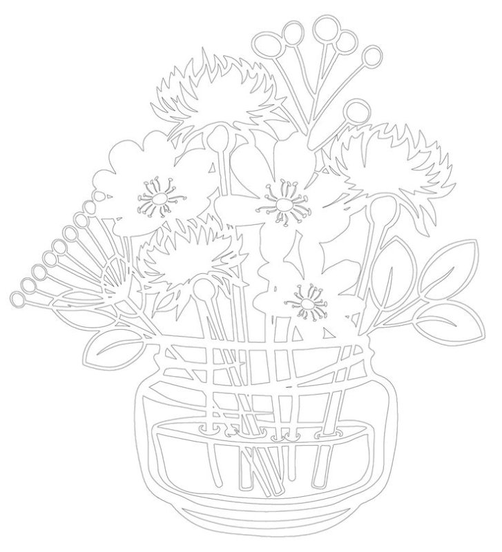 Вытынанки весенние цветы