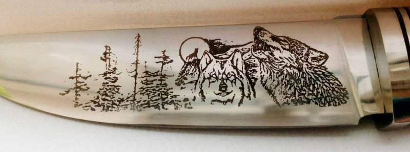 Трафарет для гравировки по металлу