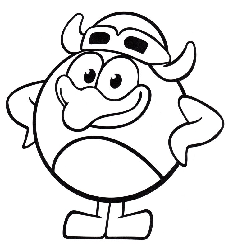 Раскраска Смешарики Биби