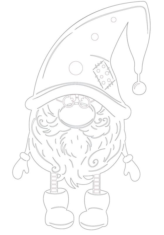 Гномы на окна трафареты