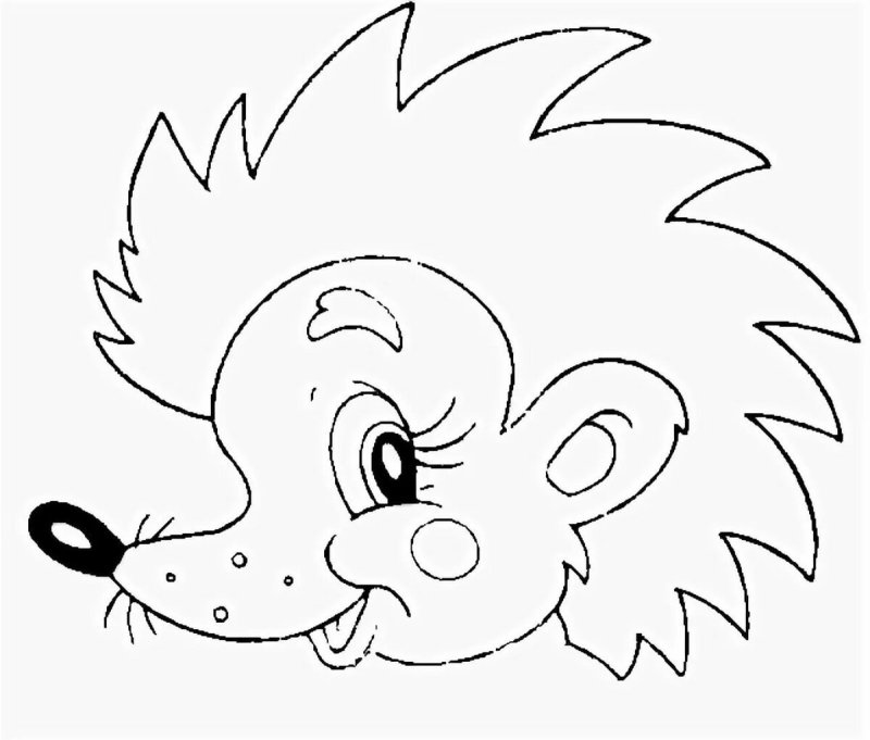 Раскраска Ёжик