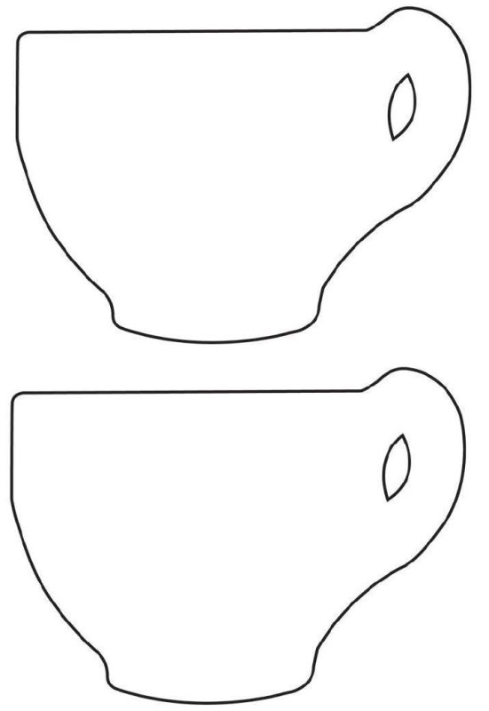 Трафареты посуды