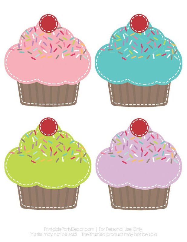 Трафареты кексиков