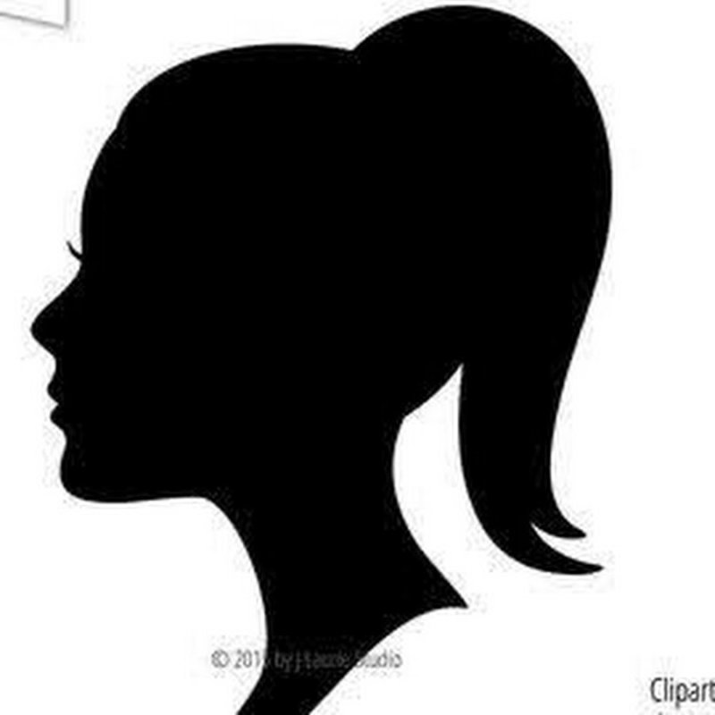 Контур женского лица