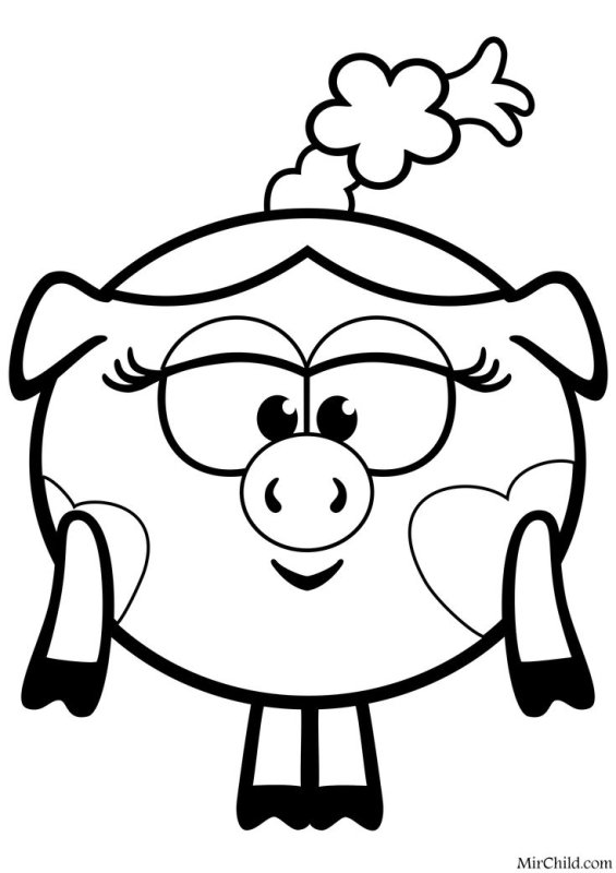 Бараш из смешариков раскраска