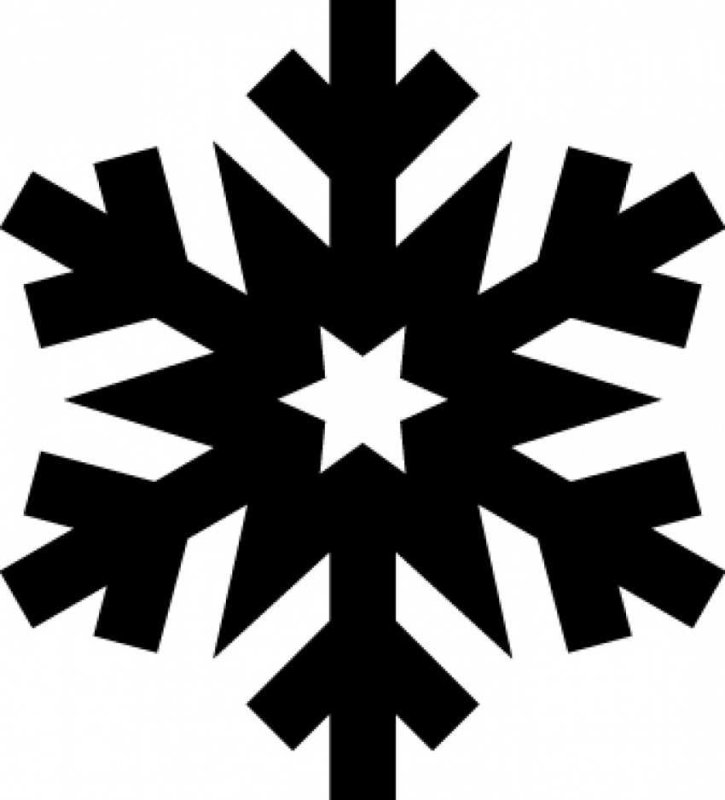 Трафареты для искусственного снега снежинки