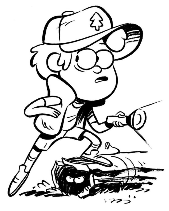 Диппер Пайнс раскраска