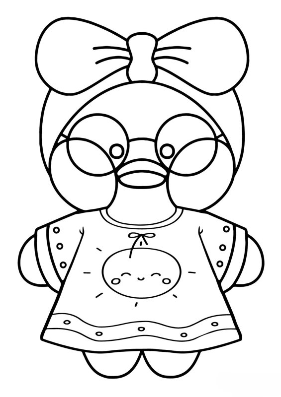 Раскраски уточка лалафанфа