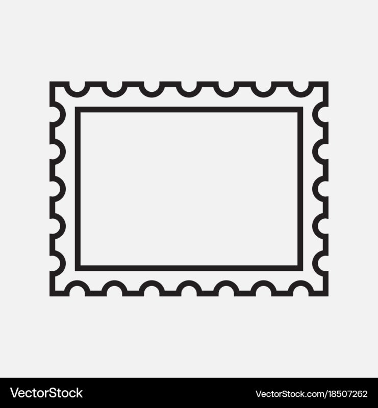 Макет марки почтовой