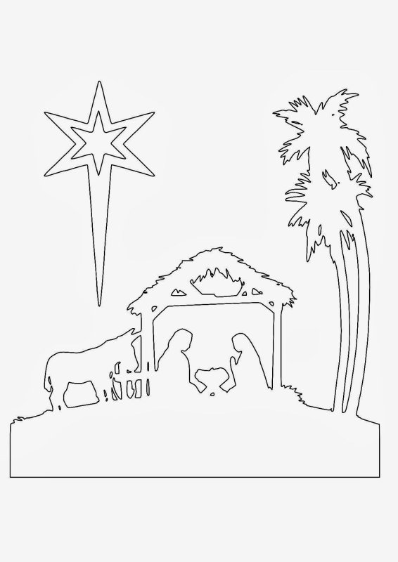 Вертеп Рождественский на окно