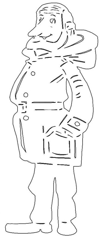 Трафареты на окна новогодние Простоквашино