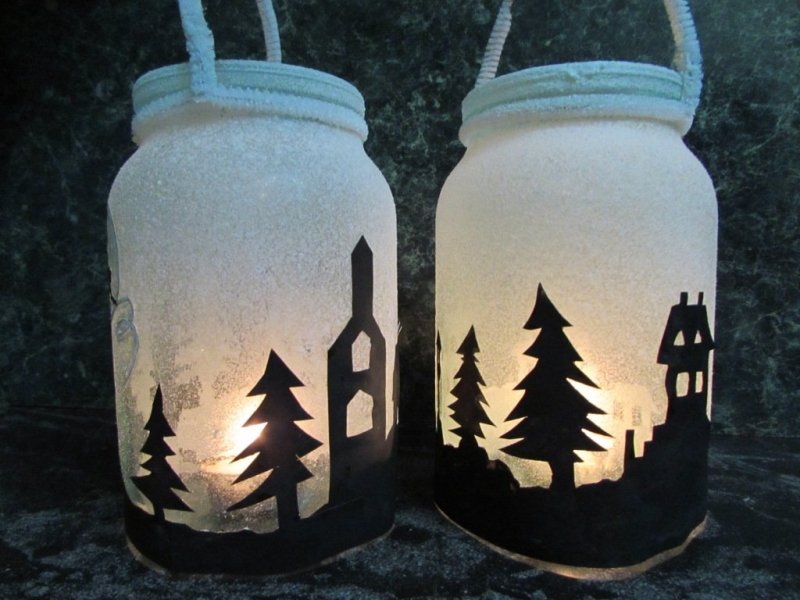 Новогодний бумажный фонарик