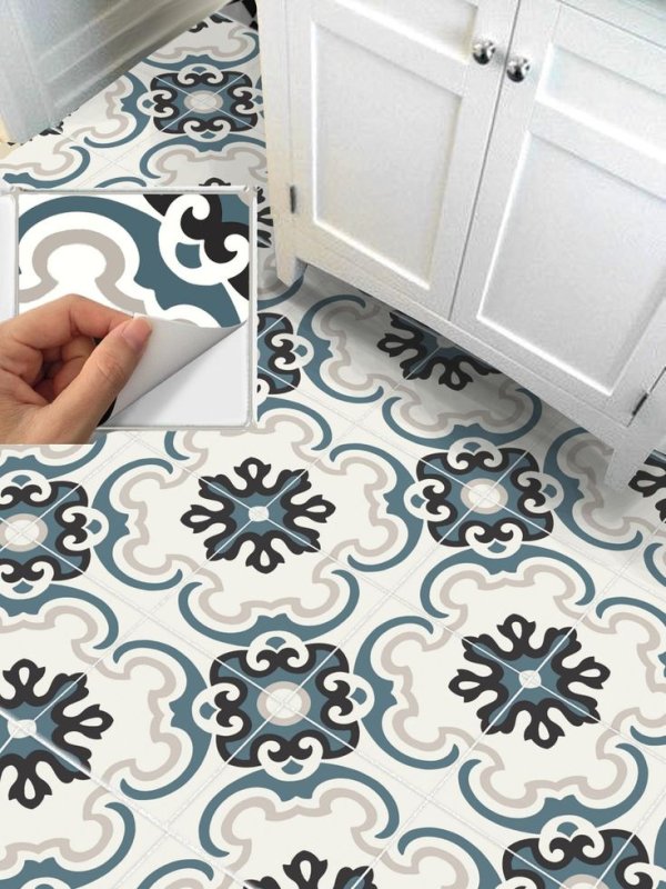 Трафарет для плитки в ванной для покраски