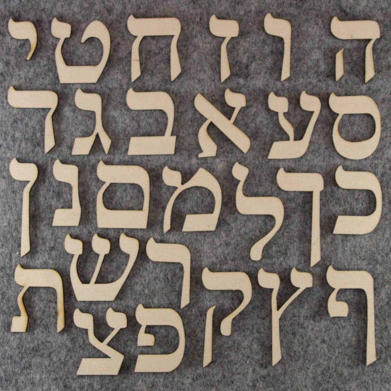 Трафарет иврита