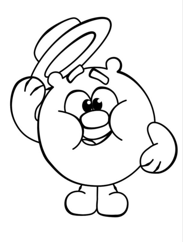 Разукрашки Смешарики Копатыч