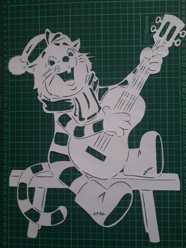 Вытынанка кот Матроскин