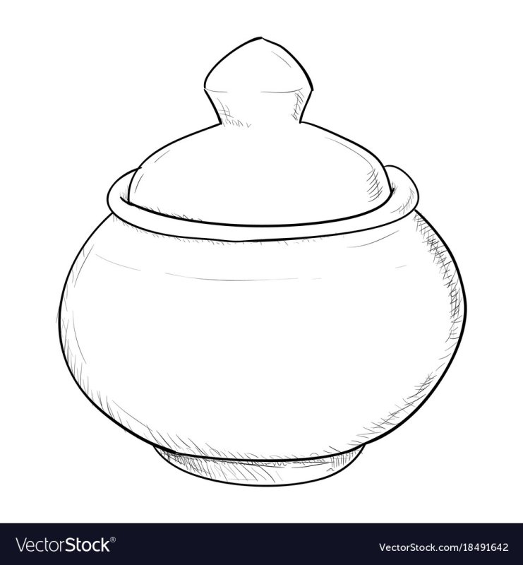 Сахарница трафарет для детей