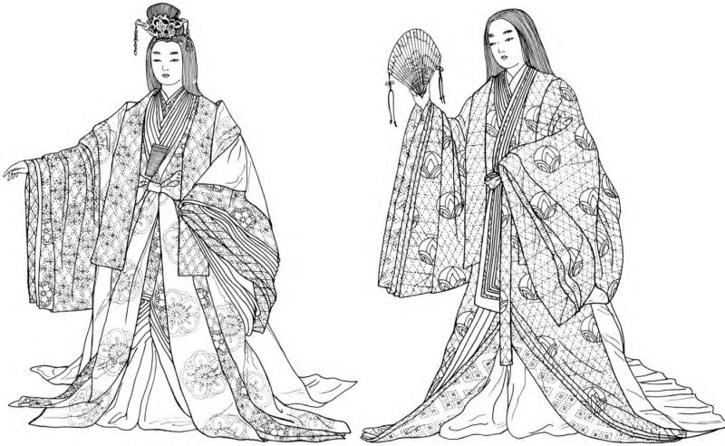 Ханьфу древний Китай рисунок