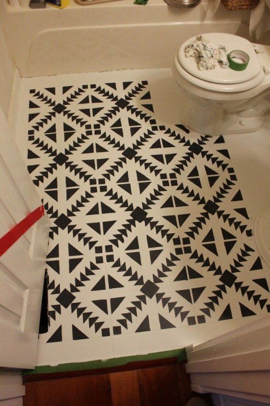 Трафарет для покраски плитки