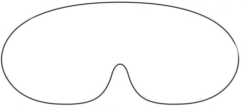 Макет маски для сна