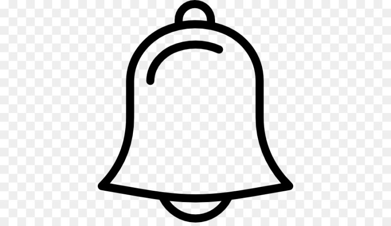 Колокольчик черно белый