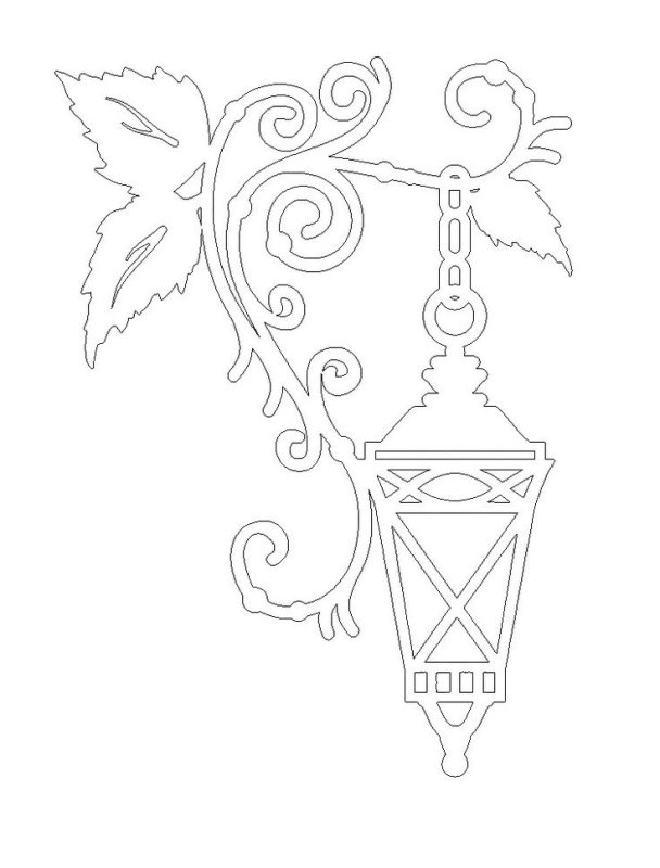 Украшения на окна фонарь