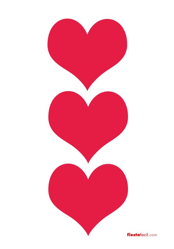 Сердце трафарет