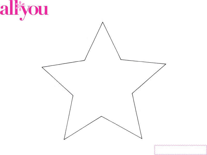 Шаблон звезды на 23 февраля