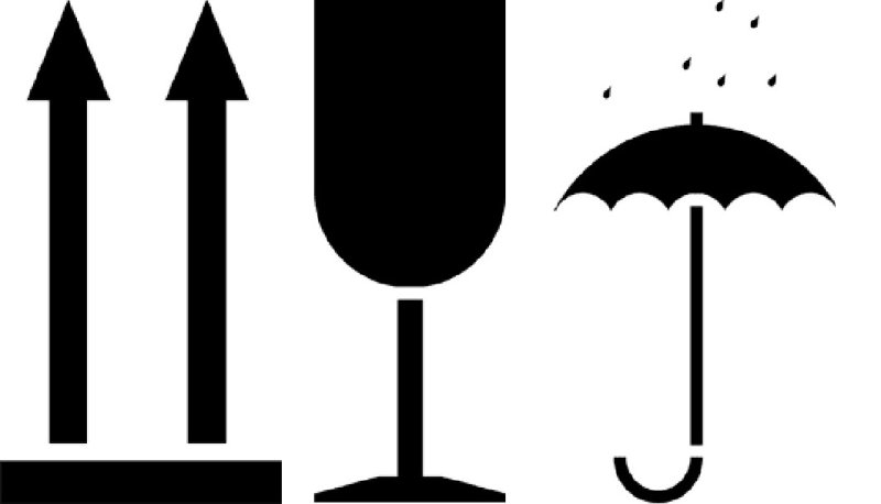 Манипуляционный знак хрупкое осторожно