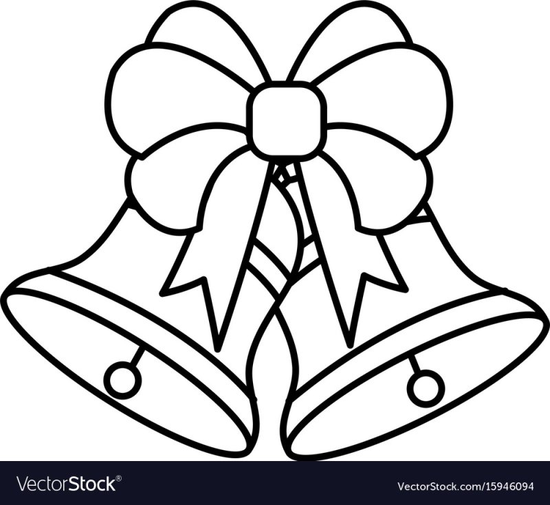 Колокольчик раскраска для детей