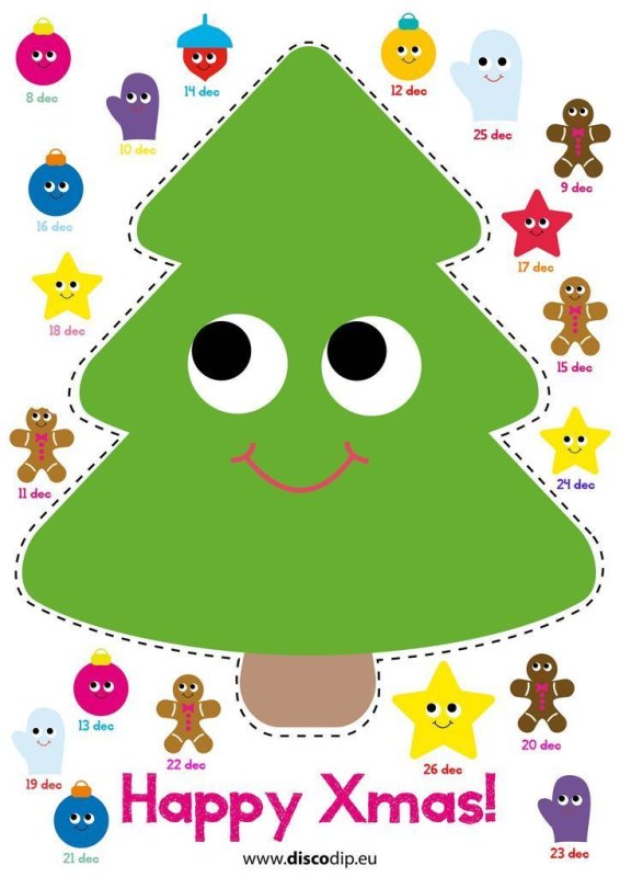 Елочка из фетра выкройка