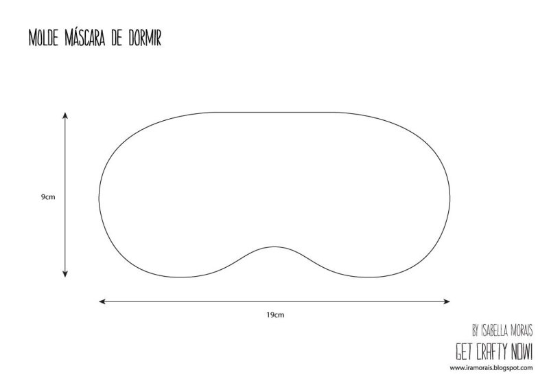 Маска для сна лекало