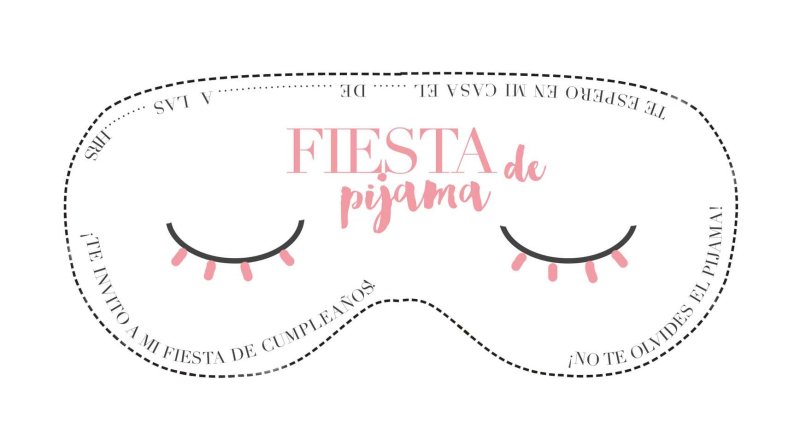 Трафарет маски для сна