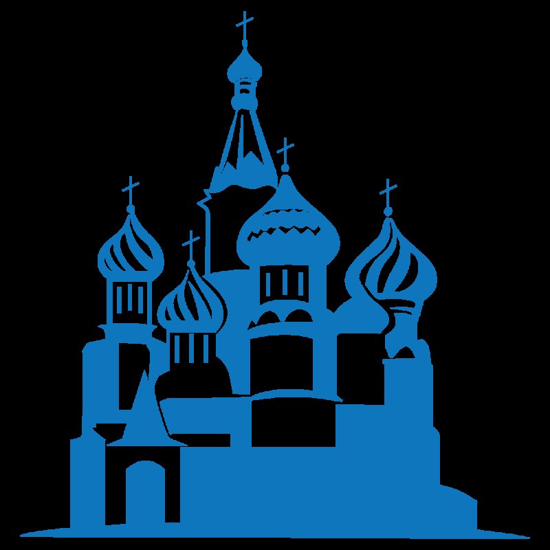 Собор Василия Блаженного силуэт