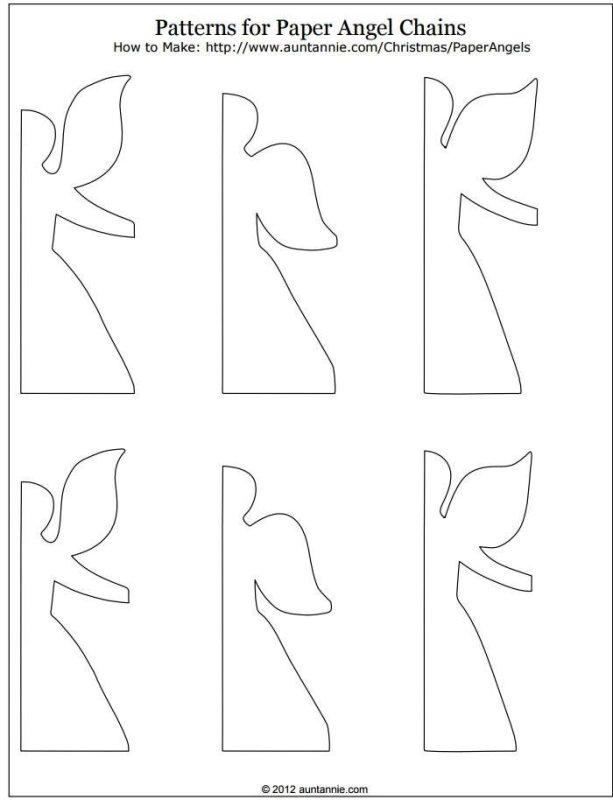 Гирлянда из бумаги трафарет